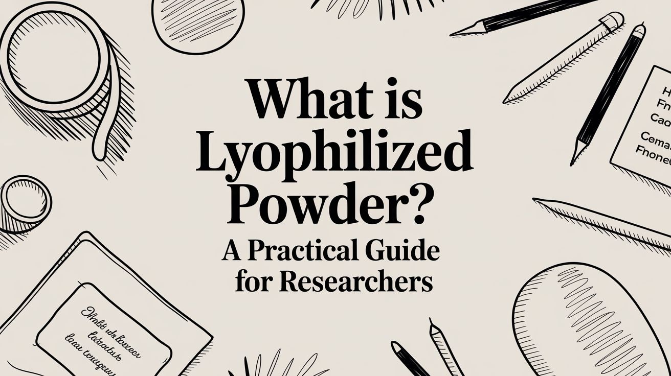 What is lyophilized powder? A Practical Guide for Researchers